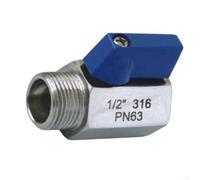 304 Stainless Steel For Mini Ball Valve Compatible with Standard Fittings and Modular Piping Layouts (DN25)