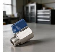 304 Stainless Steel For Mini Ball Valve Compatible with Standard Fittings and Modular Piping Layouts (DN15)