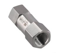304 Stainless Steel For NPT Check Valve| Non-Return Backflow Prevention for Fuel Air Oil Gas Pipelines| High Pressure -60 to 450F| Silver (1/2" For NPT)(NPT1/2)