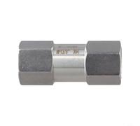 304 Stainless Steel For NPT Check Valve| Non-Return Backflow Prevention for Fuel Air Oil Gas Pipelines| High Pressure -60 to 450F| Silver (1/2" For NPT)(NPT3/8)