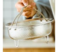 304 Stainless Steel For Steamer for Cooking Pots for For Steaming Eggs, Fish, and Vegetables (S)