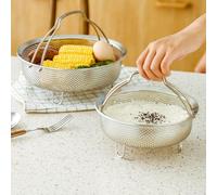 304 Stainless Steel For Steamer Insert Suitable for For Steam Baskets and Pressure Cookers, Designed for For Steaming Vegetables, Eggs, Fish, and Multi Purpose Kitchen Use (L)