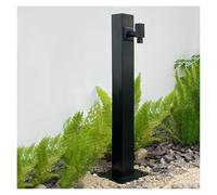 304 Stainless Steel Freestanding Garden Water Column, Vertical Hose Stand with Locking Faucet, Outdoor Antifreeze Water Dispenser & Fountain for Irrigation & Washing