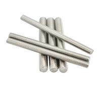 304 Stainless Steel Full Threaded Rod Bolt M3 M4 M5 M6 M8 Length 16-300mm Fully Metric Headless Bolt Thread Stud Rods Screws(40mm (10pcs),M5)