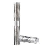 304 Stainless Steel Fully Threaded Double End Stud Bolts - M3-M16 60-95mm, 1-5 Pcs(M5-2pcs 95mm)
