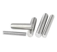 304 Stainless Steel Fully Threaded Rod M3 M4 M5-16-200mm Lead Screw for Anchors, Clamps & Hangers(10Pcs M5x50mm)
