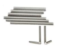 304 Stainless Steel Fully Threaded Rods Bar, Studs Screw Rod Wire M3 M4 M5 M6 Screw Rod Length 20mm 50mm 100mm 200mm 500mm(300mm (1Pcs),M5)