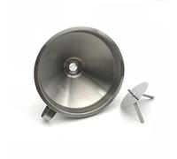 304 Stainless Steel Funnel with Removable Strainer 5 inches Large Kitchen Funnel for Liquid Powder Transferring Filtering (Stainless Steel Funnel)