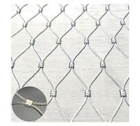 304 Stainless Steel Garden Net - 10 cm Grid Safety Net for Climbing Plants - Durable Wire Mesh, Size 4 x 8 m (13.1 x 26.2 ft) - Ideal for Trellis Support