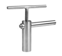 304 Stainless Steel Garlic Ginger Press，Manual Spiral Juicer | Manual Spiral Juicer With T-Handle, High-Yield Juice Extractor, Low-Noise, Easy-Clean, Durable Kitchen Gadget