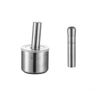 304 Stainless Steel Garlic Masher with Ergonomic Handle and Detachable Parts for Easy Maintenance and Efficient Garlic Crushing (cylinder)