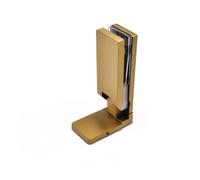 304 Stainless Steel Glass Door Hinge Inside/Outside Opening 90°/135°/180° Adjustable Long Strip Design Titanium Gold Finish Perfect for Bathroom & Shower Doors