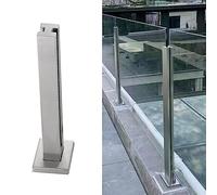 304 Stainless Steel Glass Railing System for 10/12mm Glass Panels -Balcony Loft & Garden Fence - Modern Design Easy Installation Mid Color Option