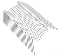 304 Stainless Steel Greenhouse Glass W Clips for Aluminium Frames, Rustproof Glazing Spares for Garden Structure Maintenance and Repair, 25 Pack(50PCS)