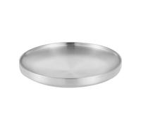 304 Stainless Steel Grilling Pan Korean Styles Barbecue Dish Even Heat Distribution Food Serving Platter for Home Outdoor Camping Cooking Tool