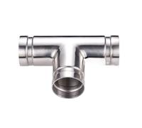 304 Stainless Steel Grooved Three-Way Fire Protection Water Supply and Drainage Pipe Connection Fittings(OD 159mmx2mm)