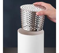 304 Stainless Steel Gutter Guard, Fine Mesh Anti-Clog for Leaf Guard for Downspout, Drainpipe, Vents & Solar Panels, Tool- Installation, Round Hole Design for 40mm to 200mm Pipe Diameter(90-100MM)