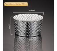 304 Stainless Steel Gutter Guard, Fine Mesh Anti-Clog for Leaf Guard for Downspout, Drainpipe, Vents & Solar Panels, Tool- Installation, Round Hole Design for 40mm to 200mm Pipe Diameter(140-160MM)