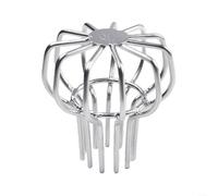 304 Stainless Steel Gutter Guard Mesh Leaf Protector for Roof Drain Downspout Cover 50mm to 200mm Sizes Silver Finish UK(50mm)