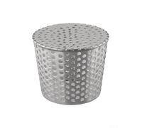 304 Stainless Steel Gutter Leaf Screen for Roof Drain Outlet with Anti Clog Mesh to Keep Drainpipes from Leaves and Debris (90-110mm)