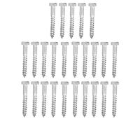 304 Stainless Steel Half Thread Bolt Wood Hex Lag Screws Self Tapping Wood Screw High Safety Factor Durable Proof for Carpentry Wooden Houses Roof Components A2 70 Material M6 (M8*60MM)