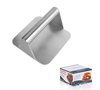 304 stainless steel hamburger meat press, thickened cake press, hand-held cake mold, round square pressing plate teppanyaki tool, a variety of handles are optional
