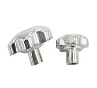 304 Stainless Steel Hand Knob Nuts M6 M8 M10 M12 Plum Handle Rotating Clamp Threaded Bolt Insert Screw Thumb Fasten Star Nut(M8(Head 42mm) 3Pcs)