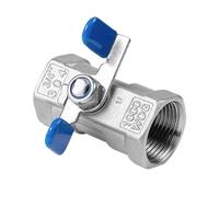 304 Stainless Steel Handle Ball Valve - 3/8" 1/2" 3/4" 1" Female Threaded One Piece Valve -1pc(DN20)
