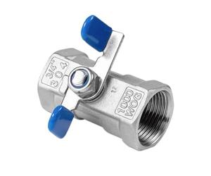 304 Stainless Steel Handle Ball Valve - 3/8" 1/2" 3/4" 1" Female Threaded One Piece Valve -1pc(DN8)