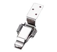 304 Stainless Steel Hardware Cabinet Boxes 90° Spring Loaded Latch Catch Toggle Hasp for Sliding Door Simple Window(C)