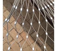 304 Stainless Steel Hardware Cloth 10x10cm Mesh Flexible Balustrade Garden Fence Animal Barrier Wire 1.5mm 1.8x20m Perfect for Farm Decor and Boundary Protection