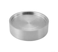 304 Stainless Steel Heat Insulated Sashimi Ice Plate, Thickened Dip Chiller Containe, For Sushi Seafood For Outdoor Dining(sliver-28CM)