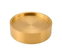 304 Stainless Steel Heat Insulated Sashimi Ice Plate, Thickened Dip Chiller Containe, For Sushi Seafood For Outdoor Dining(gold-28CM)