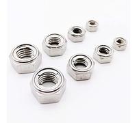 304 Stainless Steel Hex Lock Nuts - M3 to M16 Self Locking All Metal Insert Nuts for Secure Fastening | 1/2/5pcs Available(5pcs M8)