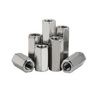 304 Stainless Steel Hex Rod Coupling Nuts - Right and Left Thread Long Hex Nut for M3 M4 M5 M6 M8 M10(M8x40 S13 1Pcs)