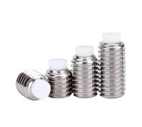 304 Stainless Steel Hex Socket Set Screws, Nylon Dog Point Metric Fasteners M2.5 M3 M4 M5 M6 M8 M10 M12 for Machinery, Industrial Repair, DIY Projects (10,M6 x 50mm)