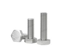 304 Stainless Steel Hexagon Head Bolt M3 M4 M5 M6 M8 M10 M12 Full Thread External Hex Hexagon Head Screws
