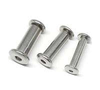 304 Stainless Steel Hexagon Socket Screw Locking Splint Nut Combination Album Butt Account Book Nail Edge Chamfer M3~M10(M5x12x6 (10Set))