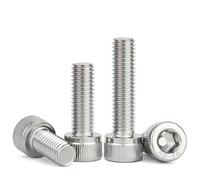 304 stainless steel hexagonal socket screw cup head bolt screw M1.4M1.6M2.5M3M4-M12(M6*30(10个))