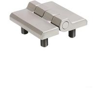 304 Stainless Steel Hinge For Electrical Cabinet Door Industrial Heavy Duty Thickened Design Smooth Pivot Silver Finish 4x4cm(CL218-60-1)