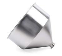 304 Stainless Steel Hopper, 10-50L Liquid Paste Filling Hopper Filling Machine Hopper Heavy Duty Funnel for Liquid Filling Container, Silver, 64mm,10L