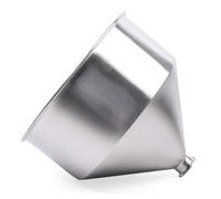 304 Stainless Steel Hopper, 10L-50L Liquid Paste Filling Hopper Heavy Duty Funnel Filling Machine Hopper for Liquid Filling Container Tank (Silver), 30L,50.5mm