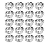 304 Stainless Steel Hose Clamps 20Pcs | Protection Double Wire Design | Adjustable Hose Clamps for Industrial/Automotive/Home Use | 1/2 inch to 1-1/4 inch Size Range (9.6-11.3mm)