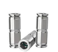 304 Stainless Steel Hose Straight Through Quick Connector High Temperature Resistance PU4/6/8/10/12/14/16mm Fittings(PU10)