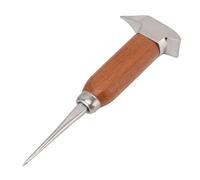 304 Stainless Steel Ice Chisel with Wooden Handle, Hand Ice Chipper for Home Kitchen, Bar & Beverage Service, Rustproof Ice Removal Pick for Freezer and Ice Maker