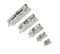 304 Stainless Steel Industrial Equipment 2.5 Or 1 Or 3 Inch Automatic Reset Spring Hinge 1Pcs(38x32 Buffed)