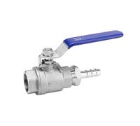 304 Stainless Steel Inner Wire Pagoda Ball Valve Water Tank Drain Valve Water Pipe Hose air Pipe Pagoda Head Valve Switch 1 inch 2 inch(G1-1/4 Internal Thread*25MM)
