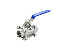 304 Stainless Steel Internal Thread Ball Valve Q61F-16P Threaded Buckle Medium-Sized Thickened high-Pressure Resistant Manual Valve Switch(1/2 inch)