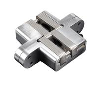 304 Stainless Steel Invisible Hinge Cross Hidden Folding Door Wood Page Furniture Hardware(A1 (7KG))
