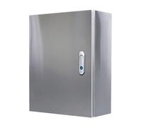 304 Stainless Steel IP66 Waterproof & Dustproof Wall-Mounted Electrical Jution Box with Safety Locks and Mounting Plates,Silver,600 * 500 * 180mm